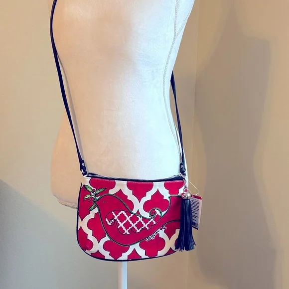Brighton NWT Love Dove Christmas Holiday Crossbody Pouch Bag - Picture 2 of 7